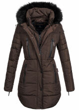 Marikoo Moonshine warm ladies winterjacket parka quilted - Schoko-Gr.XS