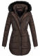 Marikoo Moonshine warm ladies winterjacket parka quilted - Schoko-Gr.XS