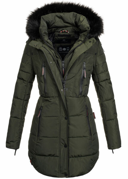Marikoo Moonshine warm ladies winterjacket parka quilted - Green-Gr.M