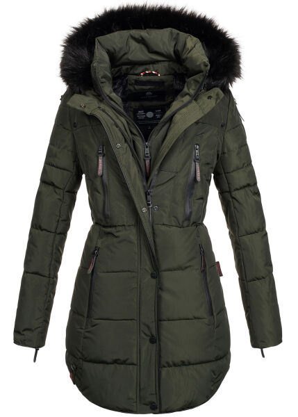 Marikoo Moonshine warm ladies winterjacket parka quilted - Green-Gr.L