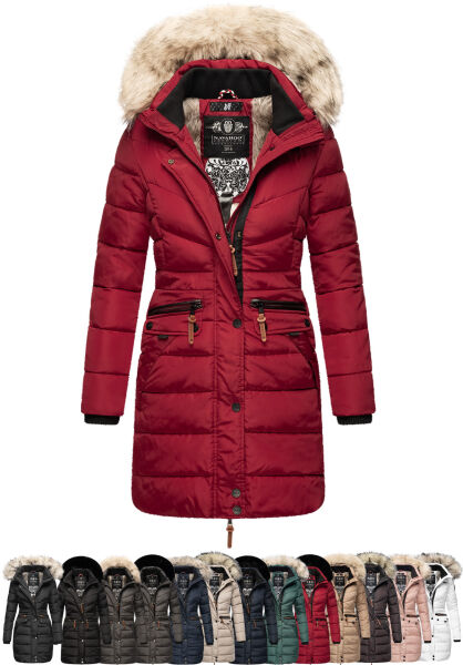 Navahoo Paula Damen Parka Winterjacke Gefüttert