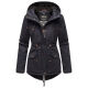 Marikoo Manolya ladies parka jacket with teddy fur blue size S - Gr. 36