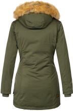 Marikoo Karmaa Damen Parka Winterjacke warm gefüttert Grün Größe XS - Gr. 34