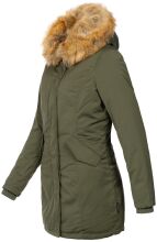 Marikoo Karmaa Damen Parka Winterjacke warm gefüttert Grün Größe S - Gr. 36