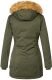 Marikoo Karmaa Damen Parka Winterjacke warm gefüttert Grün Größe S - Gr. 36