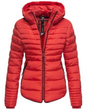 Marikoo Amber Ladies winterjacket quilted Jacket lined - Red-Gr.XXL