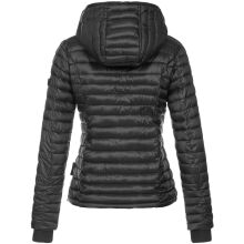 Navahoo Kimuk ladies spring quilted jacket hooded - Black-Gr.XXL