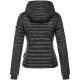 Navahoo Kimuk ladies spring quilted jacket hooded - Black-Gr.XXL