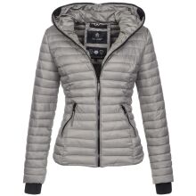 Navahoo Kimuk Damen Übergangs Steppjacke Grau - Grey Größe XS - Gr. 34