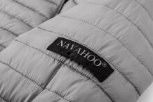 Navahoo Kimuk ladies spring quilted jacket hooded - Gray-Gr.S