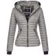 Navahoo Kimuk Damen Übergangs Steppjacke Grau - Grey Größe XXL - Gr. 44
