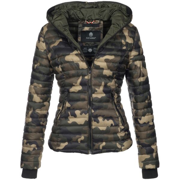 Navahoo Kimuk Damen Übergangs Steppjacke Camouflage Größe L - Gr. 40