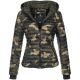 Navahoo Kimuk Damen Übergangs Steppjacke Camouflage Größe L - Gr. 40