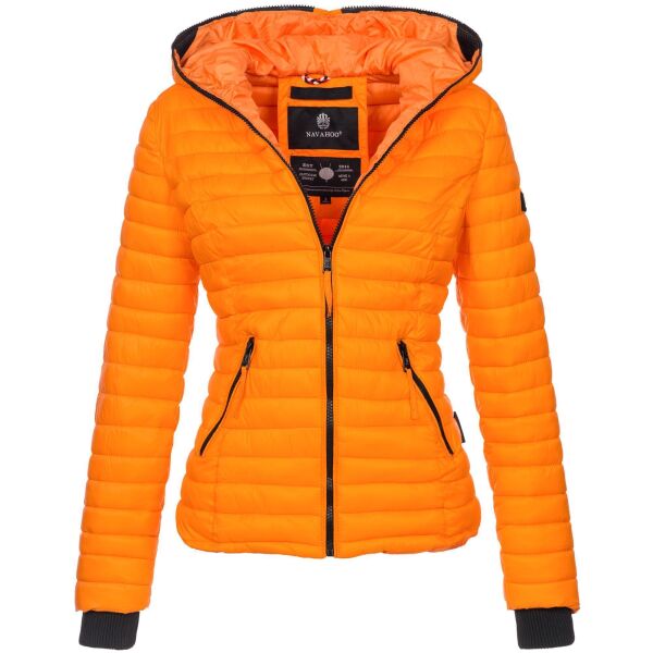Navahoo Kimuk ladies spring quilted jacket hooded - Orange-Gr.XL