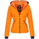 Navahoo Kimuk ladies spring quilted jacket hooded - Orange-Gr.XL