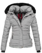 Navahoo Chloe Damen Winterjacke gefüttert Grau Größe XS - Gr. 34