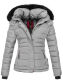Navahoo Chloe Damen Winterjacke gefüttert Grau Größe S - Gr. 36
