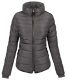 Marikoo Amber Damen Winter Steppjacke gefüttert mit kuschligem Teddyfell Grau Größe XXL - Gr. 44
