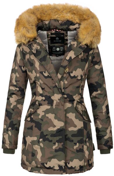 Marikoo Karmaa Ladies winter jacket parka coat warm lined - Camo-Gr.L