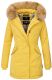 Marikoo Karmaa Damen Parka Winterjacke warm gefüttert Gelb Größe S - Gr. 36