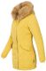 Marikoo Karmaa Damen Parka Winterjacke warm gefüttert Gelb Größe S - Gr. 36