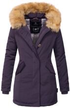 Marikoo Karmaa Damen Parka Winterjacke warm gefüttert Lila Größe L - Gr. 40