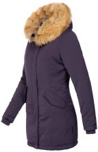 Marikoo Karmaa Damen Parka Winterjacke warm gefüttert Lila Größe L - Gr. 40