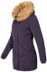 Marikoo Karmaa Damen Parka Winterjacke warm gefüttert Lila Größe L - Gr. 40