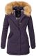 Marikoo Karmaa Damen Parka Winterjacke warm gefüttert Lila Größe XS - Gr. 34