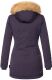 Marikoo Karmaa Damen Parka Winterjacke warm gefüttert Lila Größe XS - Gr. 34