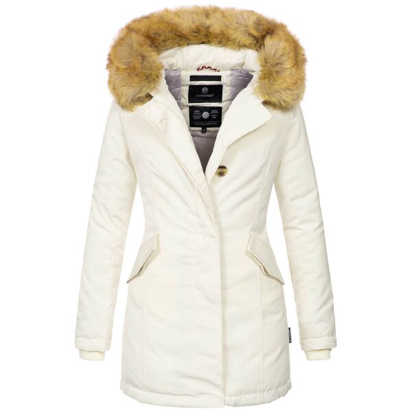 Marikoo Karmaa Ladies winter jacket parka coat warm lined - White-Gr.L