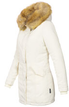 Marikoo Karmaa Ladies winter jacket parka coat warm lined - White-Gr.L