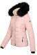 Navahoo Miamor Damen Winter Steppjacke gefüttert mit Teddyfell Rosa Größe XL - Gr. 42