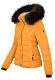 Navahoo Miamor ladies winter quilted jacket with teddy fur - Yellow-Gr.L