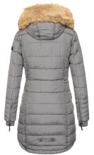 Navahoo Papaya Damen gesteppte Winterjacke mit Doppelzipper und gefüttert Grau Größe L - Gr. 40