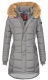 Navahoo Papaya Ladies Winter Quilted Jacket Gray Size M - Gr. 38
