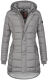 Navahoo Papaya Damen gesteppte Winterjacke mit Doppelzipper und gefüttert Grau Größe XS - Gr. 34