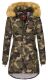 Navahoo Papaya Ladies Winter Quilted Jacket Camouflage - Army Size M - Gr. 38