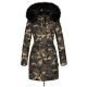 Navahoo Paula Damen Parka Winterjacke warm Gefüttert Camouflage - Army Größe XXL - Gr. 44