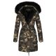 Navahoo Paula Damen Parka Winterjacke warm Gefüttert Camouflage - Army Größe XXL - Gr. 44
