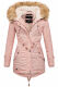 Navahoo LaViva warm ladies winter jacket with teddy fur Rosa-Gr.XS