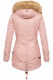 Navahoo LaViva warm ladies winter jacket with teddy fur Rosa-Gr.XS