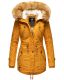 Navahoo LaViva warm ladies winter jacket with teddy fur Yellow-Gr.XL