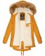 Navahoo LaViva warm ladies winter jacket with teddy fur Yellow-Gr.XXL