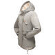 Marikoo Manolya Damen Parka Winterjacke mit Teddyfell Grau Größe L - Gr. 40