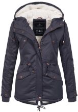 Marikoo Manolya Ladies Parka Jacket with Teddy Fur Purple Size XS - Gr. 34