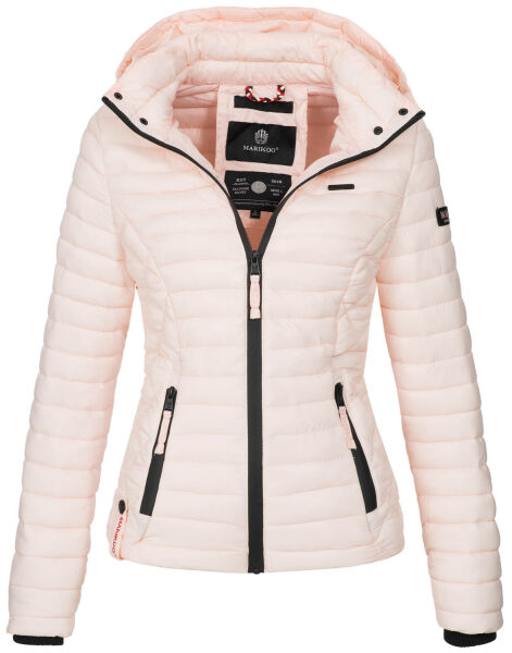 Marikoo Samtpfote leichte Damen Steppjacke Rosa Größe S - Gr. 36