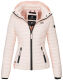 Marikoo Samtpfote leichte Damen Steppjacke Rosa Größe M - Gr. 38