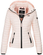 Marikoo Samtpfote leichte Damen Steppjacke Rosa Größe XXL - Gr. 44