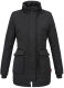 Navahoo Schneeengel Damen Winterjacke warm gefüttert mit Kapuze Schwarz Größe XS - Gr. 34
